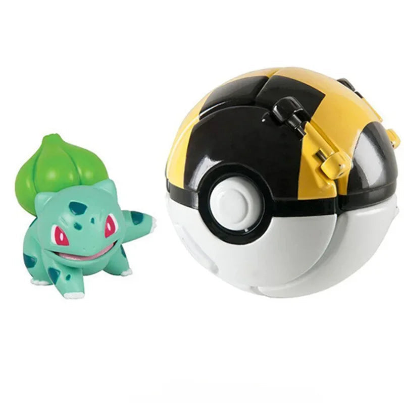 Pokemon Elf Ball Pokeball Anime Figure Cartoons Pikachu Charizard Piplup Kyogre Pocket Monster Pet Anime Action Model Toy Gifts Quick Pick Grocers